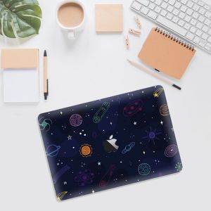 Macbook Air 13 M1 2020 2021 Hard Case Shell Casing Scratchproof With Rubber Feet Full Protection Heat Dissipation High Definition Printing Kesing Laptop Skin Motif Galaxy