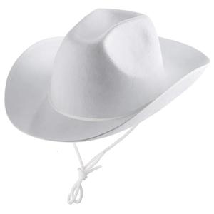 Vintage Fedora Hat Women Men Felt Ladies Cowboy Hats Party Solid Color Western Style Top Bonnet Mens Cosplay Hat