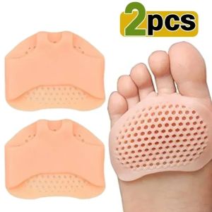 4Pcs Silicone Metatarsal Pads Toe Separator Pain Relief Foot Pads Orthotics Foot Massage Insoles Forefoot Socks Foot Care Tool