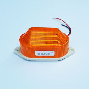 Đèn cảnh báo chú ý LTE-3051 - chớp chậm 40 lần/phút 12V24V220V - Ánh sáng Vàng Cam.