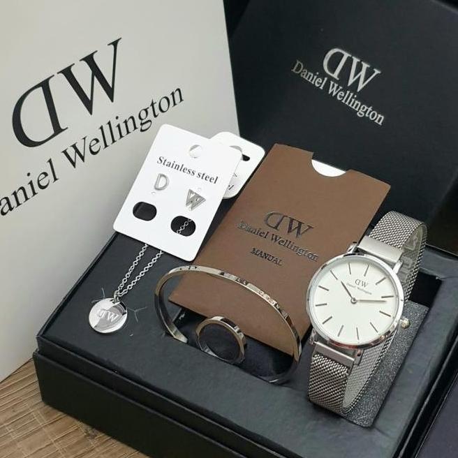 Sherly [Bisa Cod] Jam Tangan Wanita Dw Full Set Free Paperbag