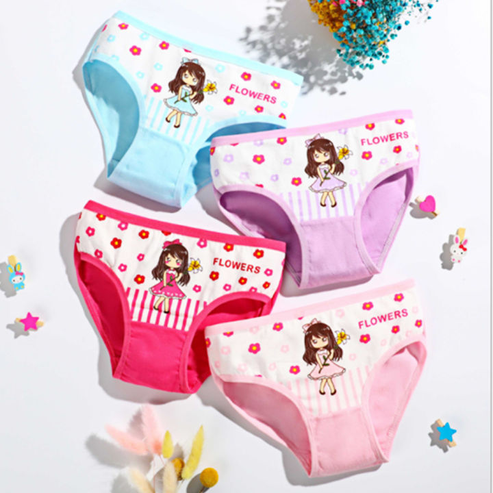 Kingstar123 Kid Girl Underwear Briefs Cute Panties Soft Breathable