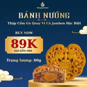 [HỎA TỐC HCM] Bánh Trung Thu NONGLAMFOOD 2026 | Hơn 12 Loại Bánh Nướng Đa Dạng Hương Vị Nhân Mặn & Chay 80g 150g