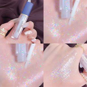 Bộ Phấn Mắt Dạng Lỏng Phấn Mắt Dạng Lỏng Chống Thấm Nước Lâu Trôi Lấp Lánh Ánh Ngọc Trai Trang Điểm Mắt Lấp Lánh Sâu Tằm Làm Sáng