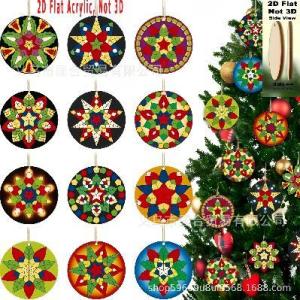 18 Pack Wooden Snowman Christmas Tree Ornaments Wood Hanging Snowman Pendants Xmas Home Decor