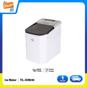TIL Ice Maker เครื่องทำน้ำแข็งอัตโนมัติ ความจุ 1.5 ลิตร สีขาว แถมฟรีที่ตักน้ำแข็ง รุ่น TIL-ICM240 (รับประกัน 1 ปี)