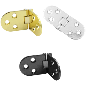 High Strength Metal Hinge Complete 180 Degree Folding Action Corrosion Resistant Surfaces Easy Mounting for Household