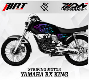 Striping RX KING - Stiker Transparan RXKING Api Vol 1 (Sudah Terpotong)