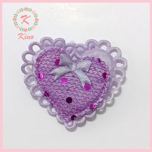 Patch HATI Hitam cantik - Patch Kaos Sepatu Aksesoris Tambahan