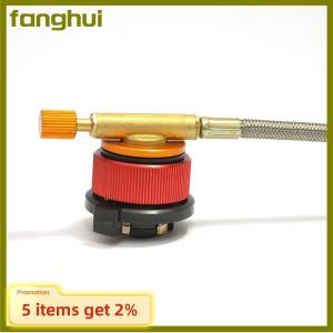 fanghui High Quality Camping Gas Furnace Converter Device Long Gas Tank Gas Furnace Conversion Head Metal Gas Tank Cylinder Adapter