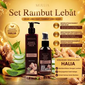 Mullia Organic Ginger Hair Treatment Set for Dandruff and Hair Growth Suitable for Men & Women Safe for Sensitive Scalp