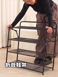Shoe Organisers Shoe Rack Outside Door Shoe Storage Bench Installation-Free Shoe Cabinet Multi-Layer Space-Saving 35dian Shoe Storage Bench