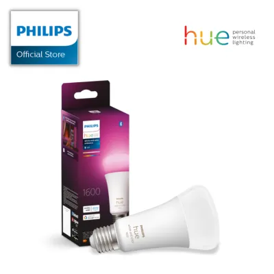 Philips Hue High Brightness E27 Smart Bulb - 1600 Lumens | Choose from White Ambience OR White & Color Ambience | Bluetooth & Zigbee Compatible (Hue Bridge Optional) Works with Alexa & Google Assistant
