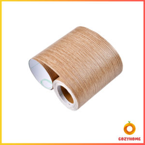 Cozy บัวเชิงผนัง ลายไม้มีกาวในตัว ความยาว 5m บัวติดขอบผนัง คิ้วติดขอบผนัง ลายไม้คล้ายจริง wallpaper tape