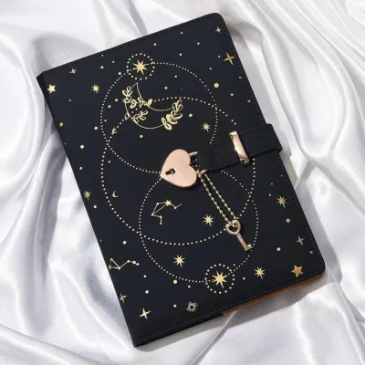 【COD】Password Notebook A5 Notebook With Lock Retro Diary Book Protecting Secrets Smooth Writing