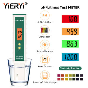 Yieryi เครื่องวิเคราะห์คุณภาพน้ำแบบพกพาคลอรีนและ PH Meter สระว่ายน้ำเครื่องทดสอบการตรวจสอบวิเคราะห์ chlorine for Swimming pool