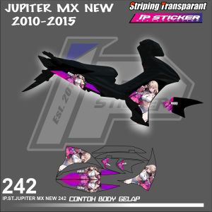 JUPITER MX NEW 2010 - 2015 (COD) STIKER STRIPING MOTOR YAMAHA JUPITER MX NEW HOLOGRAM DAN TRANSPARAN