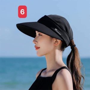 Mũ chống nắng nữ mũ đi biển rộng vành mũ rộng vành nữa đầu tháo rời 2 kiểu thời trang Hàn Quốc - Alice Store