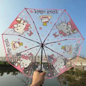 Dù Trong Suốt Gấp Gọn Tự Động Cao Cấp – Ô PVC Hoạt Hình Cute Nhẹ Bền Phong Cách Nhật Hàn