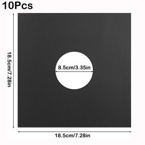NUBE 7/10/12 Inch Vinyl Record LP Jackets Black Kraft Paper Cardboard Vinyl Record Covers Album Covers