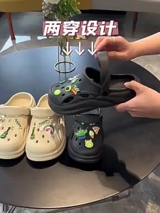 WomenS Summer Outdoor New Thick-Soled Beach Non-Slip Cute Closed-Toe Clogs For Men