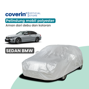 Sarung Mobil Sedan Bmw M4 bmw 320 i bmw 528 i bmw 530i bmw E30 bmw E36 bmw E46 bmw E87 bmw BMW M3 bmw e30 bmw 318 bmw F30 bmw X1 bmw X3 Cover Pelindung Bahan Polyester Tebal dan Tahan Panas