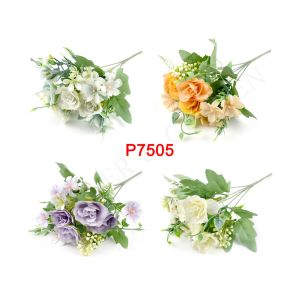 FA P7505 Bouquet Bunga Rose Hias Artifisial Dekorasi Rumah Kantor Hotel Pernikahan