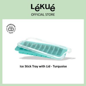 Lekue Ice Stick Tray with Lid - Turquoise
