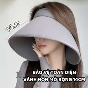 Mũ Nắng Vành RỘNG Chống UV 99% - Nón Nửa Đầu Bảo Vệ Da khỏi Tia Tử Ngoại 2024.