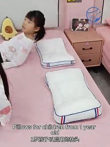 SKISOPGO Kids Neck Support Pillow Soft Cotton Head Pillow Cool Sleep Neck Pain Relief Pillow Kid Sleep Pillow