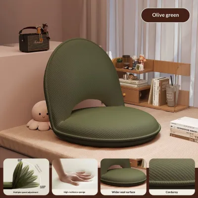 Foldable Lazy Sofa Bed Kerusi Lantai Tatami Adjustable Floor Chair Japanese Style Backrest Cushion Kerusi Lipat Duduk Lantai Living Room