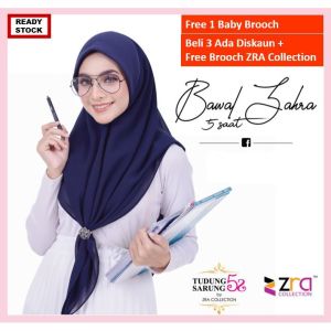 Bawal Zahra 5 saat Bidang 45 Chiffon