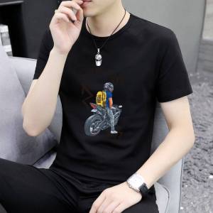 เสื้อยืดผู้ชาย แขนสั้น คอกลม (สกรีน)  ลำลอง Man ClothingTSH-076A.B