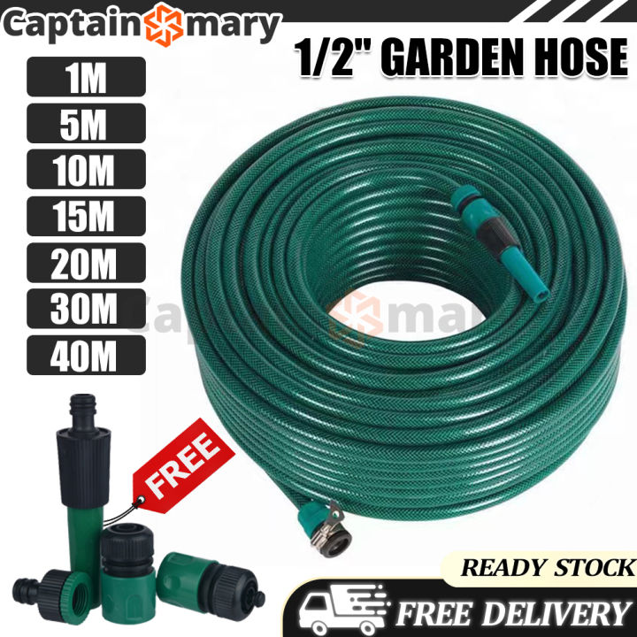 Water Hose Set 1M to 40M Pvc 1/2 Inch Diameter Garden Hose for Gardens