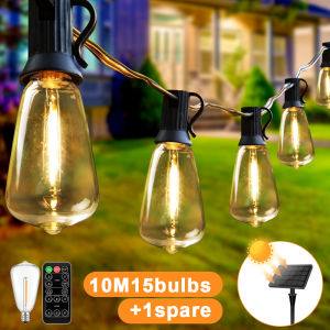 ST38 solar string LED outdoor waterproof pendant light camping party decoration light