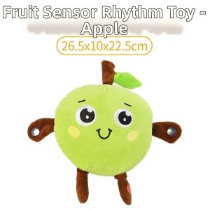 AUTOCARE X Interactive Musical Toy Sensing Beat Plush Toys Plush Toy Fruit Musical Dooll Electric Plush Toy  Orange Fruit Sensing Beat Piano