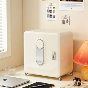 Desktop safe box Storage Box  Anti-theft Password Cabinet Household File Cabinet with Lock Storage Box