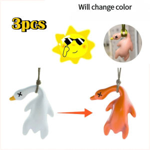 【3pcs】变色烤鸭Car Color Changing Roasted Duck Funny UV Color Change Duck Creative Car Interior Ornament Friend Gift 会变色的烤鸭
