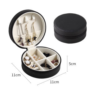 Jewellery Box Travel Organizer Mini PU Leather Storage Necklace Jewelry Organizer Gift Jewelry Box for Rings Earrings