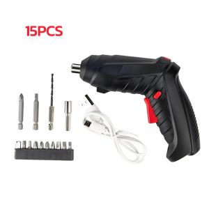 BenMaxx 47-Piece Cordless Electric Screwdriver and Drill Set Multifunctional Portable electric screwdriver set with 90° Rotating Deformable Design for Household