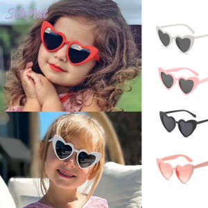 Kids&Baby Retro Love Heart Shaped Sunglasses Anti-Uv Holiday Beach Glasses Eyewear