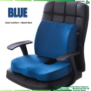 Kusyen Sokongan Lumbar Memory Foam Lumbar And Seat Back Support Cushion Lumbar Back Support Ergonomic Office Chair Pillow Car Seat