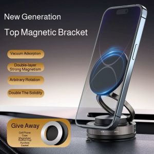 Car multifunction magnetic phone holder bracket