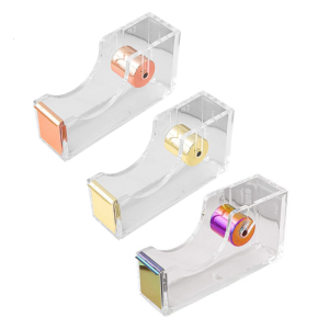 ที่ยึดเครื่องจ่ายเทปที่ทันสมัยพร้อมแกนโลหะพร้อมคุณสมบัติฉีกมือสำหรับโต๊ะจัดระเบียบในสภาพแวดล้อมของโรงเรียนสำนักงาน