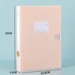 File Case Long Document Organizer Large Capacity File Box PP Document File Organizer Document Box with Cover Long Size File Case 235mmx355mm