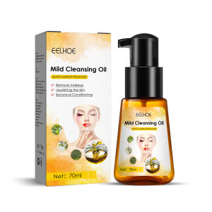 Eelhoe Mild Cleansing Oil Moisturizing Oil Control Deeply Cleansing Facial Makeup Remover Water Eye Lip and Face Three-in-One Universal No Irritation Gentle Facial Cleansing Nourishing Liquid(70ml)