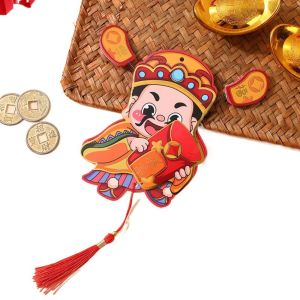 FDYRU DIY New Year Pendant The God of Wealth Exquisite Dragon Year Refrigerator Practical Adsorption Spring Festival ic Stickers Refrigerator