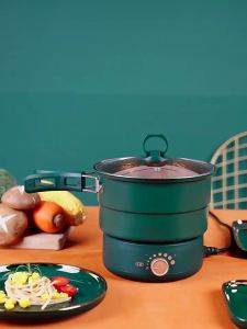 Portable Electric Caldron Travel Separable Pot Electricity Fry Pan Dormitory Mini Pot British Standard Gift 110v American Standard
