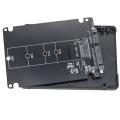 M.2ฮาร์ดดิสก์ SSD (NGFF) กับกล่องฮาร์ดไดรฟ์เสริม SATA3แบบ Dual-Use ฮาร์ดดิสก์บอร์ดอะแดปเตอร์ M.2 NGFF ไป SATA3.0การ์ดอะแดปเตอร์สำหรับพีซี. 