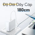Sạc Mac-book Phù hợp 45W 60W 85W Chân L Chân T Pro Air A1466 A1278 An Toàn Ổn Định USB-C Charger dài 1.8M Cáp Sạc Nhanh Bộ Sạc 96W Power Delivery cổng Type CAdapter kèm Cáp Fast PD Charger for Air Pro AC Adapter. 